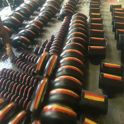 Sch 140 Hafif Çelik 90 Derece Dirsek Kısa Yarıçap 45 ASTM A234 WPB Karbon Çelik Dikişsiz