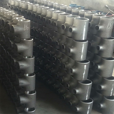 Sch 40 Sch 80 STD Eşit Karbon Çelik Tees NPT DN200 Boru Hattı İçin Dikişsiz