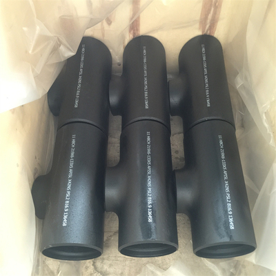 Sch 40 Sch 80 STD Eşit Karbon Çelik Tees NPT DN200 Boru Hattı İçin Dikişsiz