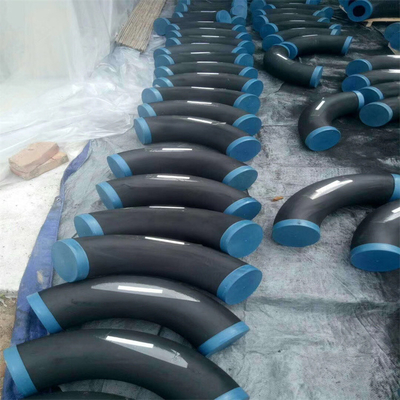 BS DN15 Programı 40 45 Derece Dirsek 4 İnç Çelik 90 Derece A234 WP1 Dikişsiz CS