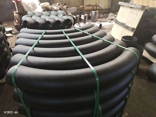 ASTM A53 Karbon Çelik Alın Kaynaklı Dirsek DN150 SCH 30 Dövme Kumlama